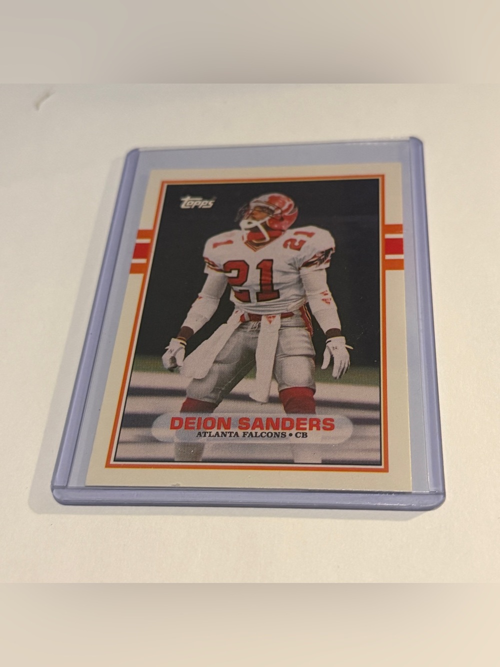 Deion Sanders 1989 RC Rookie 1989 Topps Traded set Football Card